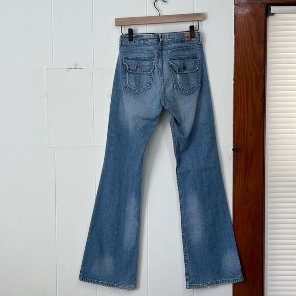 Paris Blues Light Blue Low Rise Y2K Jeans Size 7 - Picture 5 of 5
